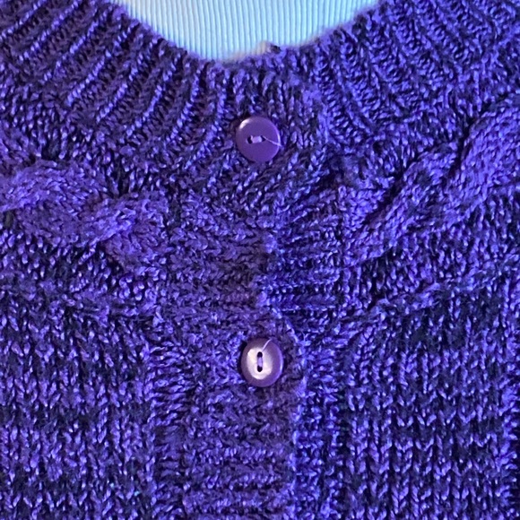 Sterling Harris vintage 80s knit sweater cable knit collar, cute and cozy knit.. - Picture 3 of 7